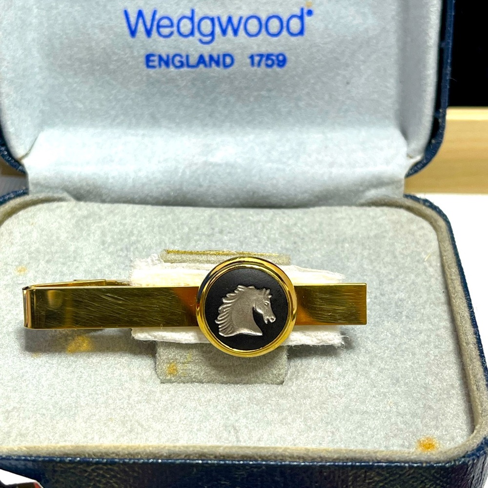 Wedgwood Tie Pin/ Clip , horsehead design. Made in England.